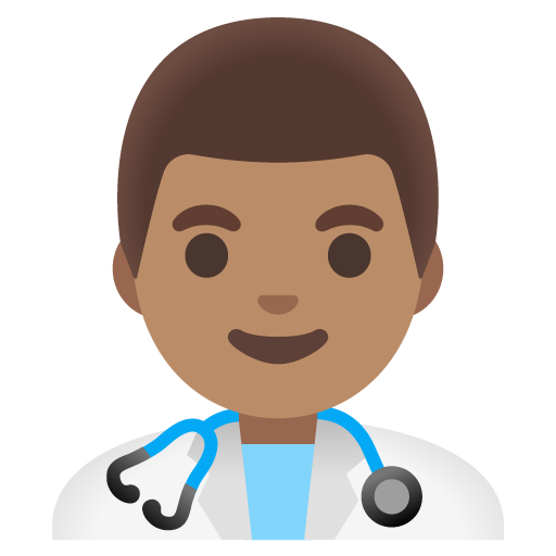 Man Health Worker: Medium Skin Tone, the previous design