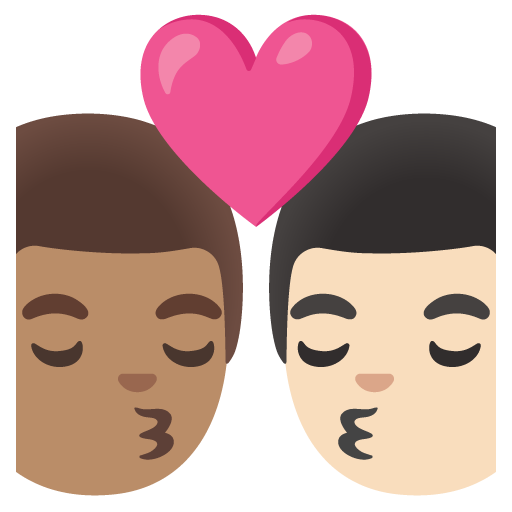 Kiss: Man, Man, Medium Skin Tone, Light Skin Tone, the design in this release