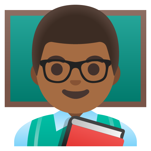 Man Teacher: Medium-Dark Skin Tone, the previous design