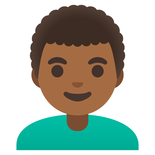 Man: Medium-Dark Skin Tone, Curly Hair, the previous design