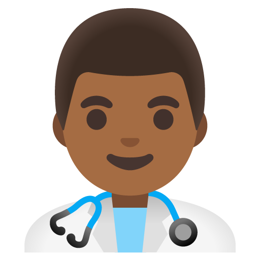 Man Health Worker: Medium-Dark Skin Tone, the previous design