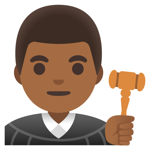 Man Judge: Medium-Dark Skin Tone, the previous design