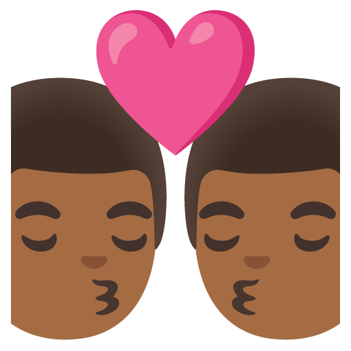 Kiss: Man, Man, Medium-Dark Skin Tone, the design in this release