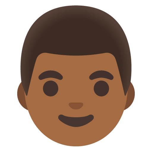 Man: Medium-Dark Skin Tone, the previous design