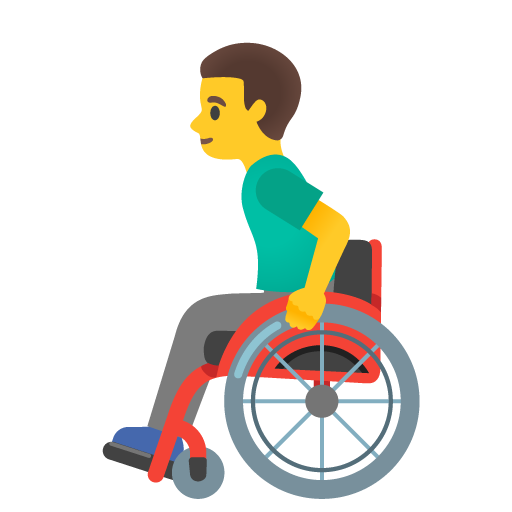 Man in Manual Wheelchair, the design in this release