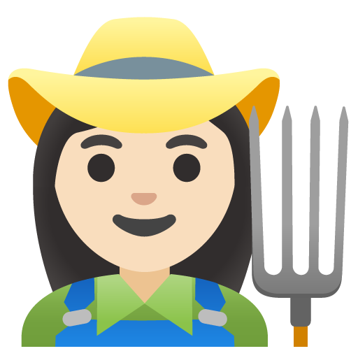 Woman Farmer: Light Skin Tone, the previous design