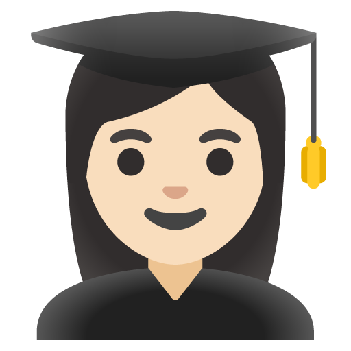 Woman Student: Light Skin Tone, the previous design