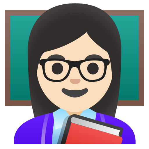 Woman Teacher: Light Skin Tone, the previous design