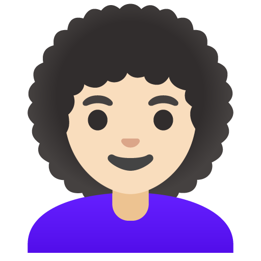 Woman: Light Skin Tone, Curly Hair, the previous design