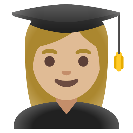 Woman Student: Medium-Light Skin Tone, the previous design