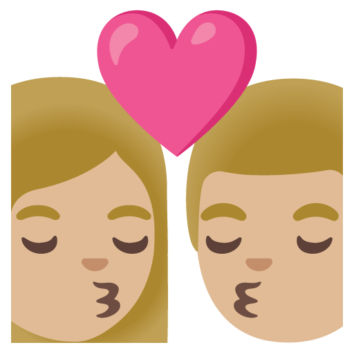 Kiss: Woman, Man, Medium-Light Skin Tone, the design in this release