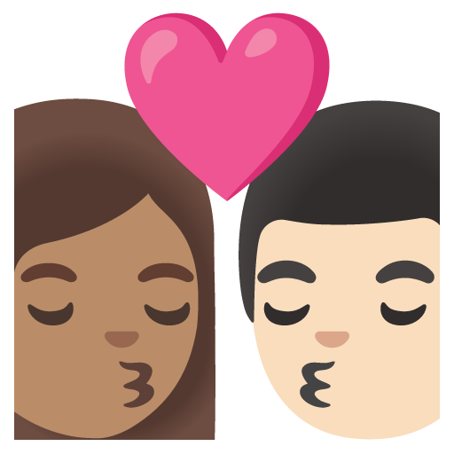 Kiss: Woman, Man, Medium Skin Tone, Light Skin Tone, the design in this release