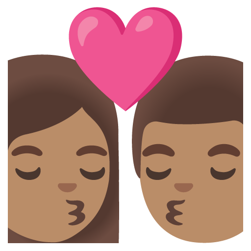 Kiss: Woman, Man, Medium Skin Tone, the design in this release