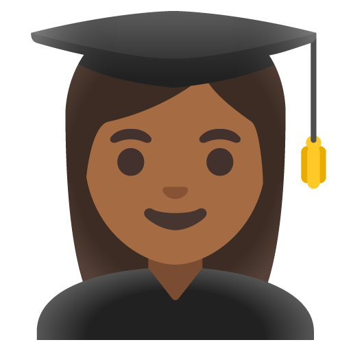Woman Student: Medium-Dark Skin Tone, the previous design