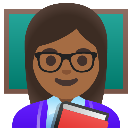 Woman Teacher: Medium-Dark Skin Tone, the previous design