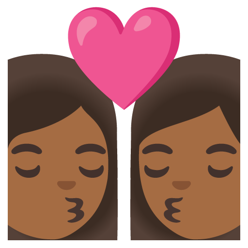 Kiss: Woman, Woman, Medium-Dark Skin Tone, the design in this release