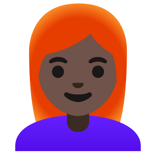 Woman: Dark Skin Tone, Red Hair, the previous design