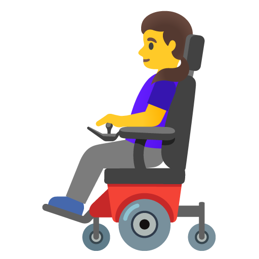 Woman in Motorized Wheelchair, the design in this release