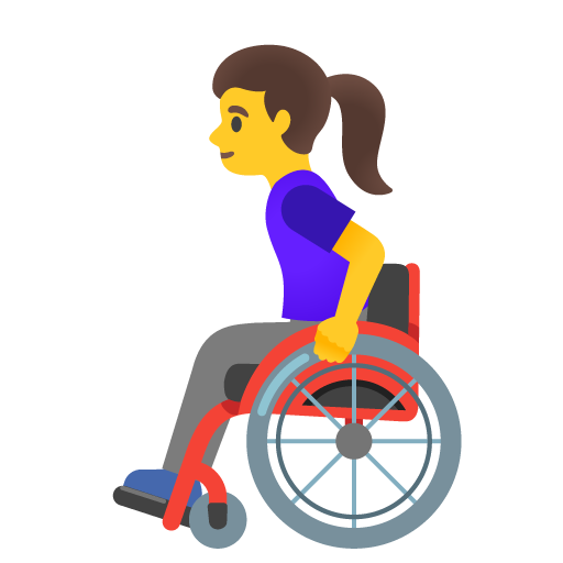 Woman in Manual Wheelchair, the design in this release