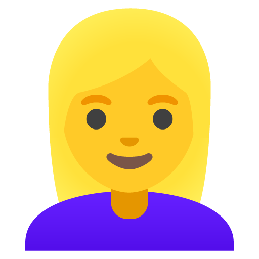 Woman: Blond Hair, the previous design