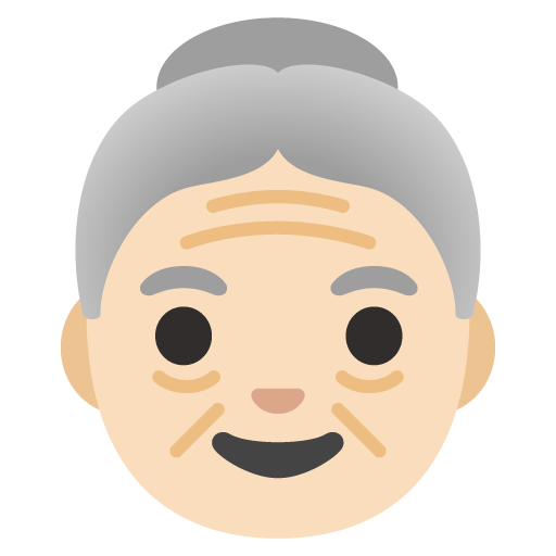 Old Woman: Light Skin Tone, the previous design
