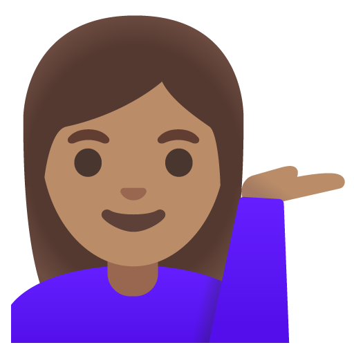 Woman Tipping Hand: Medium Skin Tone, the previous design