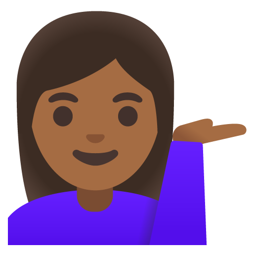 Woman Tipping Hand: Medium-Dark Skin Tone, the previous design