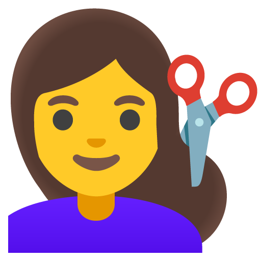 Woman Getting Haircut, the design in this release