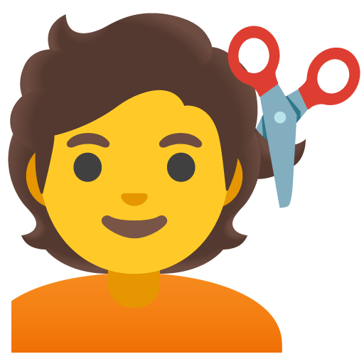 Person Getting Haircut, the design in this release
