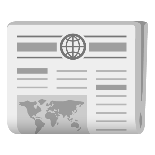 Newspaper as drawn by Google in Android 12.0