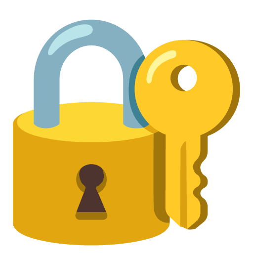 Locked with Key as drawn by Google in Android 12.0