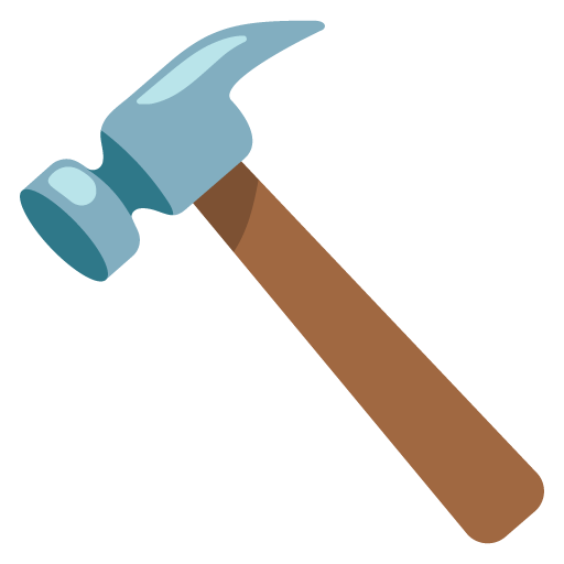 Hammer as drawn by Google in Android 12.0