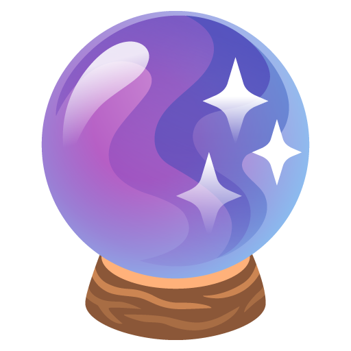 Crystal Ball as drawn by Google in Android 12.0