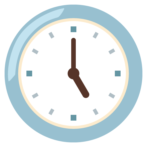 Five O’clock as drawn by Google in Android 12.0