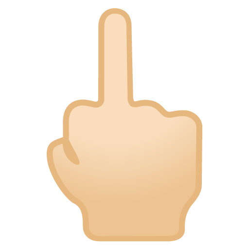 Middle Finger: Light Skin Tone, the design in this release