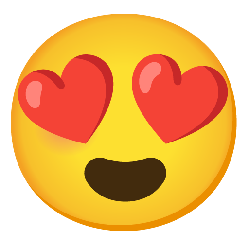 Smiling Face with Heart-Eyes, the previous design