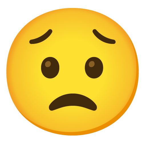 Worried Face, the previous design