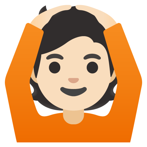 Person Gesturing OK: Light Skin Tone, the previous design