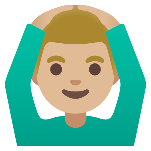 Man Gesturing OK: Medium-Light Skin Tone, the previous design