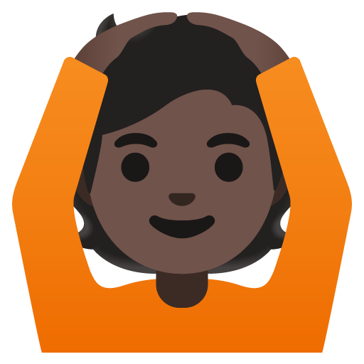 Person Gesturing OK: Dark Skin Tone, the previous design
