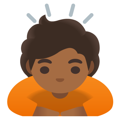Person Bowing: Medium-Dark Skin Tone, the previous design