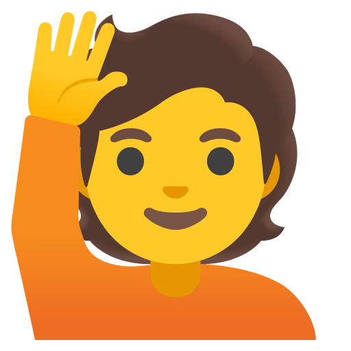 Person Raising Hand, the previous design