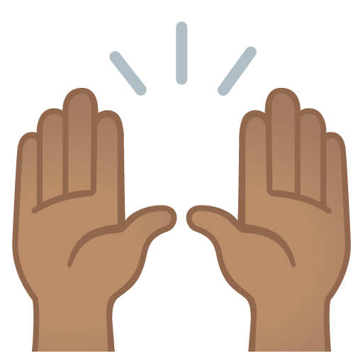 Raising Hands: Medium Skin Tone, the previous design