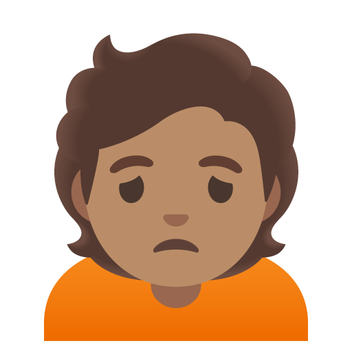 Person Frowning: Medium Skin Tone, the previous design