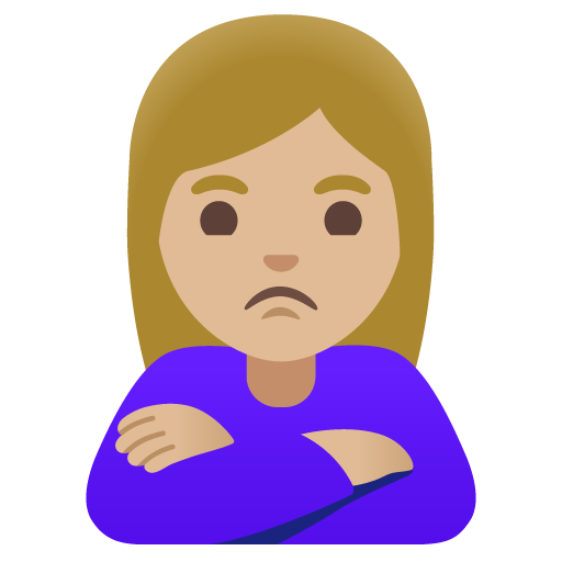 Woman Pouting: Medium-Light Skin Tone, the design in this release