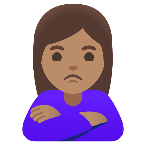Woman Pouting: Medium Skin Tone, the design in this release