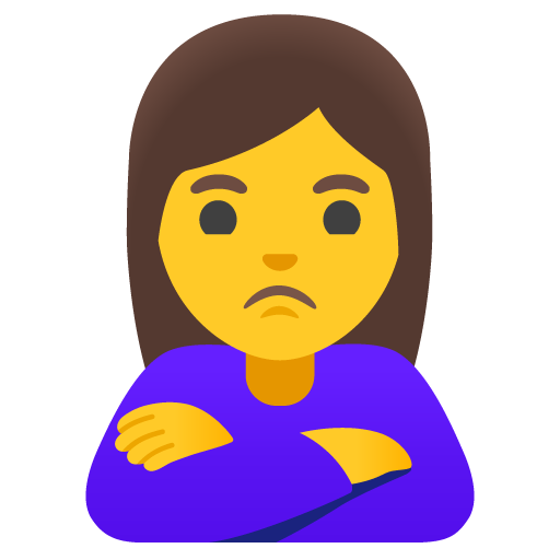 Woman Pouting, the design in this release