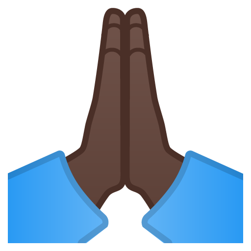 Folded Hands: Dark Skin Tone, the design in this release