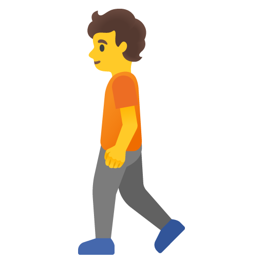 Person Walking as drawn by Google in Android 12.0