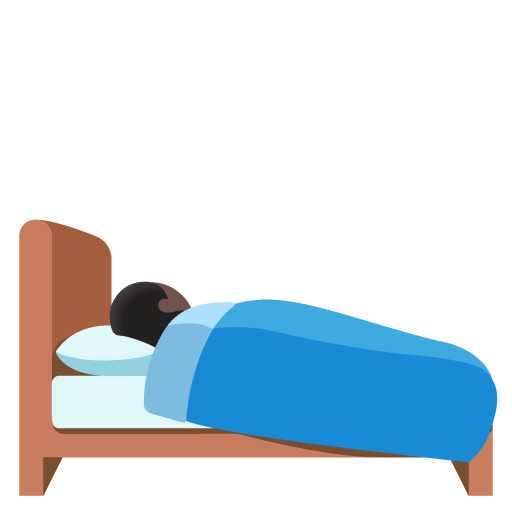 Person in Bed: Dark Skin Tone, the design in this release